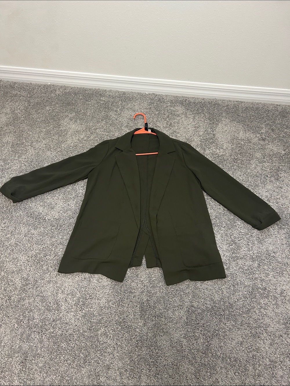 Forever 21 Olive Open Blazer Jacket